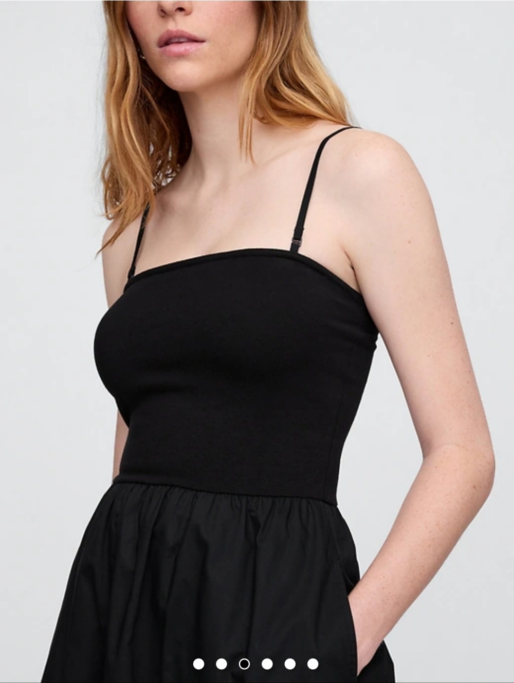 Women's Poplin Midi Dress - Picture 3 of 4